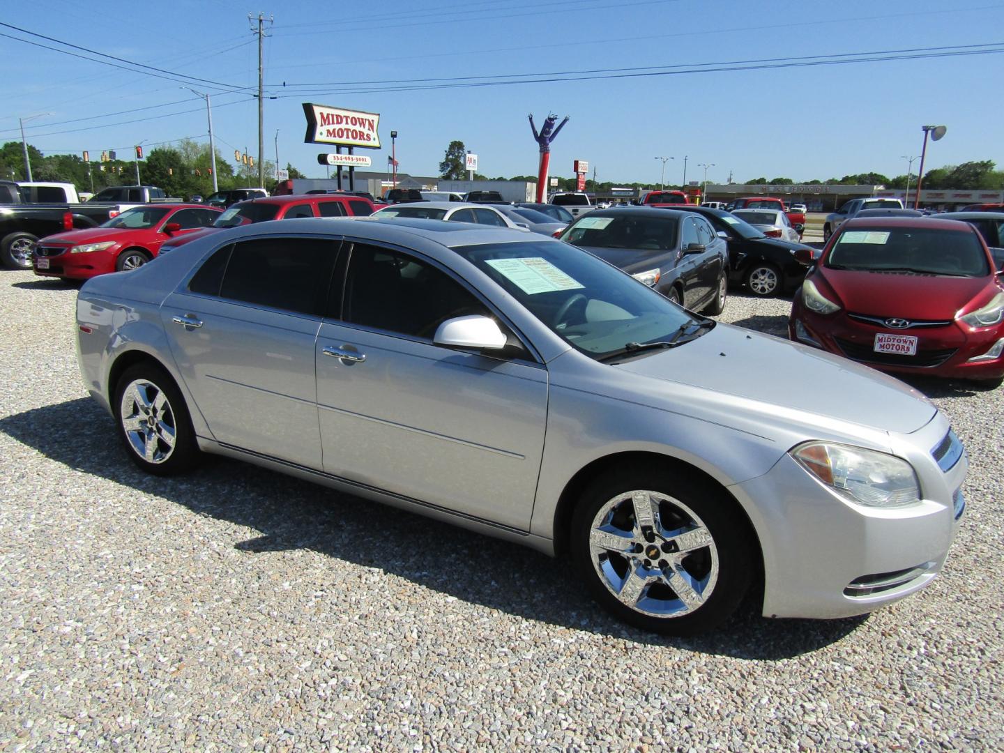 2012 Silver /Gray Chevrolet Malibu 1LT (1G1ZC5E08CF) with an 2.4L L4 DOHC 16V engine, Automatic transmission, located at 15016 S Hwy 231, Midland City, AL, 36350, (334) 983-3001, 31.306210, -85.495277 - Photo#0